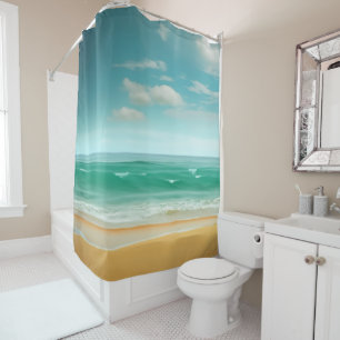 Quiet Beach Shower Curtain