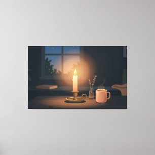 Quiet Candlelight Canvas Print
