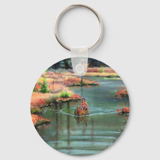 QUIET CANOE by SHARON SHARPE Key Ring
