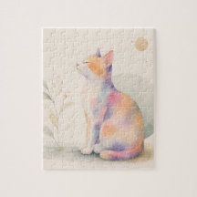 Quiet Cat in Moonlight