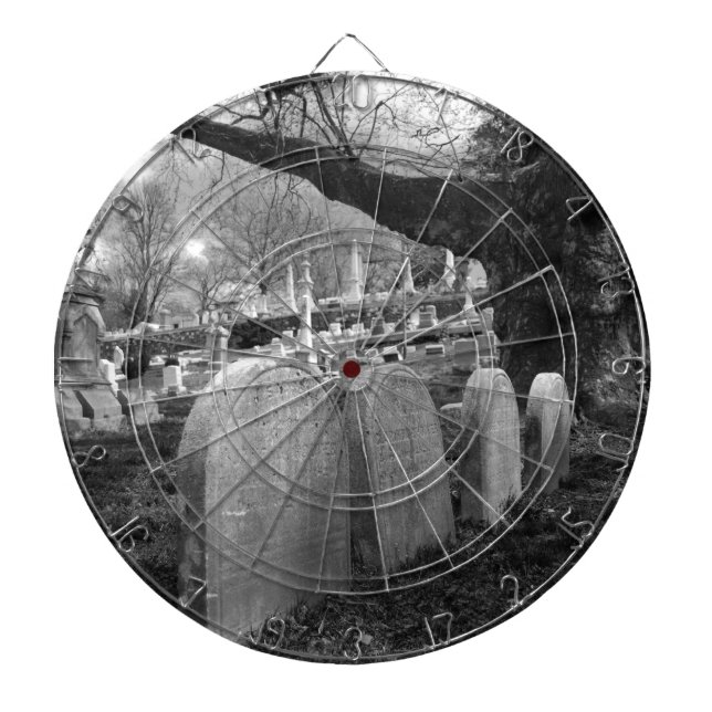 quiet cemetery dartboard (Front)