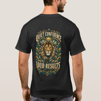 Quiet Confidence Loud Results Motivational T-Shirt