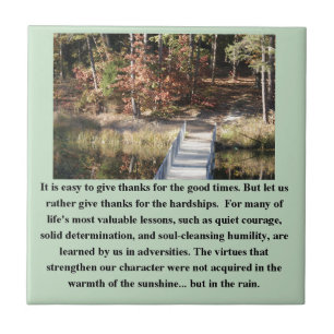 Quiet Courage Inspirational Tile