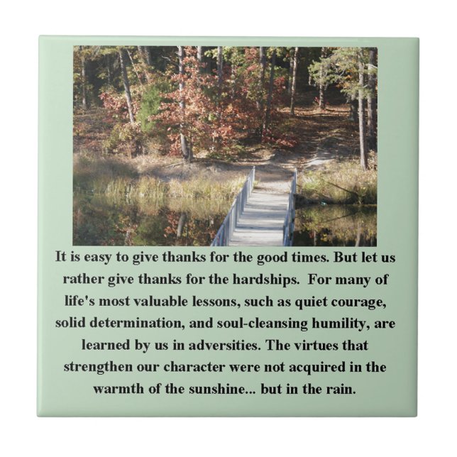 Quiet Courage Inspirational Tile (Front)