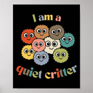Quiet Critter Club Calm Clroom Reward Poster