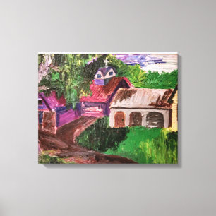 Quiet Day on a Farm in Vermont Canvas Print