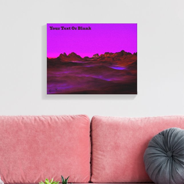 Quiet Desert Evening Canvas Print (Insitu(LivingRoom))