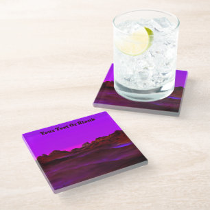 Quiet Desert Evening Glass Coaster