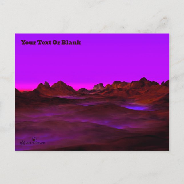 Quiet Desert Evening Holiday Postcard (Front)