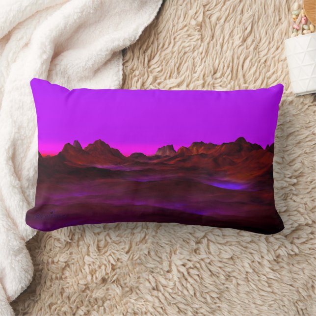 Quiet Desert Evening Lumbar Cushion (Blanket)