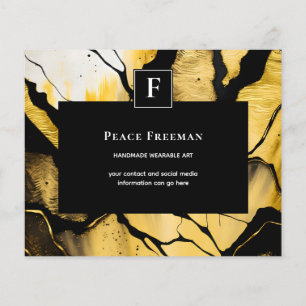 Quiet Emergence Modern Gold Abstract Design Flyer