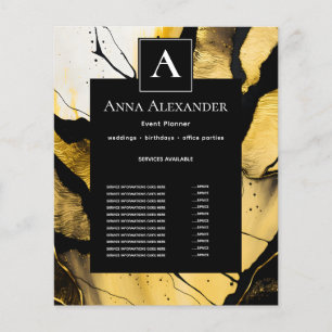 Quiet Emergence   Modern Gold Abstract Design Flyer