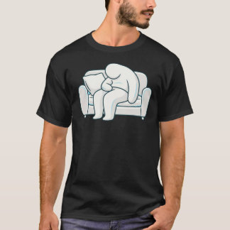 Quiet Exhaustion – Modern Stylized Human Burnout  T-Shirt