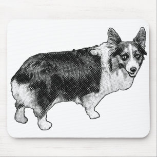 Quiet-Focus Corgi Spark Mouse Mat