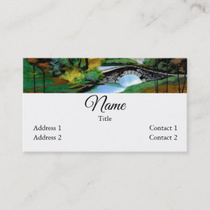 Quiet Foggy Morning by the River Business Card
