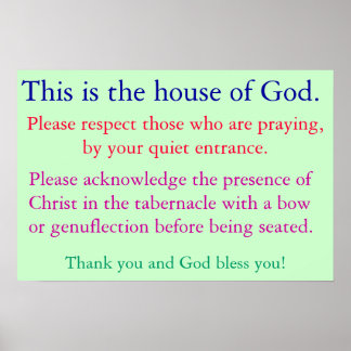Quiet for prayer poster