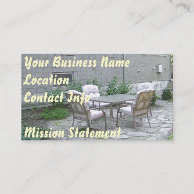 Quiet Getaway Business Card (Front)