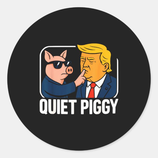 Quiet Ggy  Classic Round Sticker (Front)