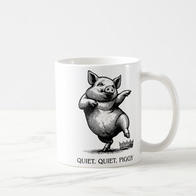 Quiet Ggy Meme Feminist Subtle Humor Protest Resis Coffee Mug (Right)