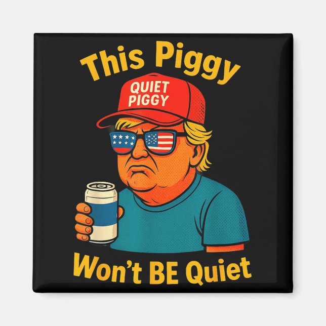 Quiet Ggy Tees Family Friends Funny Design Perfect Magnet (Front)