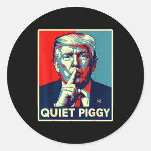 Quiet Ggy Tees Funny Quiet Ggy Classic Round Sticker