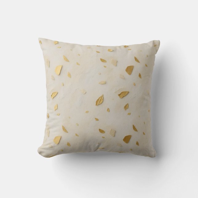 Quiet Gold — Subtle Luxury & Wedding Suite Cushion (Front)