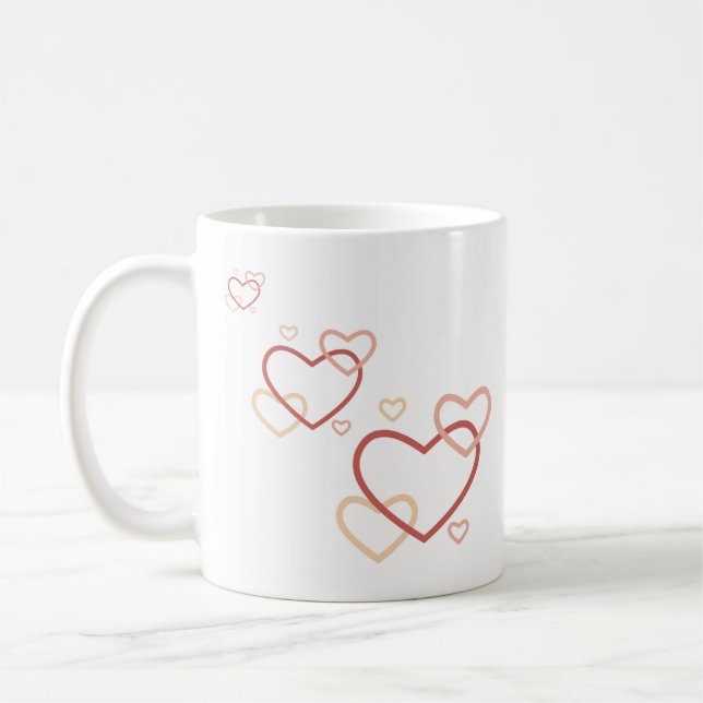 Quiet Hearts Mug – Calm Hot Chocolate Cup (Left)