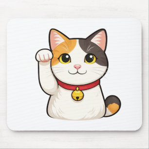 Quiet Icons – Lucky Cat Mouse Mat