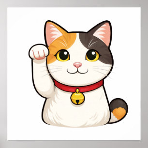 Quiet Icons – Lucky Cat Poster