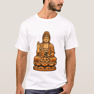 Quiet Icons: Serene Spiritual Figure T-Shirt