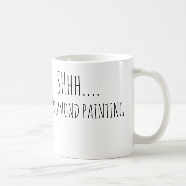 Quiet im diamond painting coffee mug (Right)