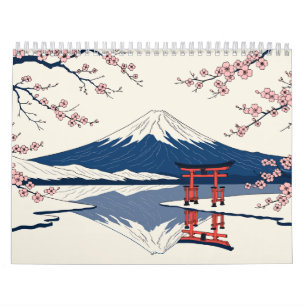 Quiet Japan Twelve Months Woodblock Art Calendar