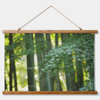 Quiet Japanese Bamboo Forest Hanging Tapestry