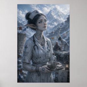 Quiet Joy / Nurse / Tibetan Mountains Poster