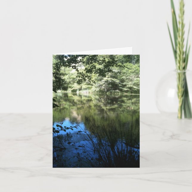 Quiet Lake Personalised Greeting Card (Front)