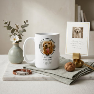 Quiet Luxury 2-Photo Pet Memorial Tribute Coffee Mug