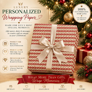 Quiet Luxury Designer Pattern Tote Bag Wrapping Paper