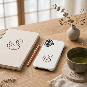 Quiet Luxury Minimalist Swan Tough Phone Case Ae