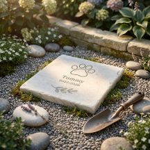 Quiet Luxury Pet Memorial Garden Stepping Stone
