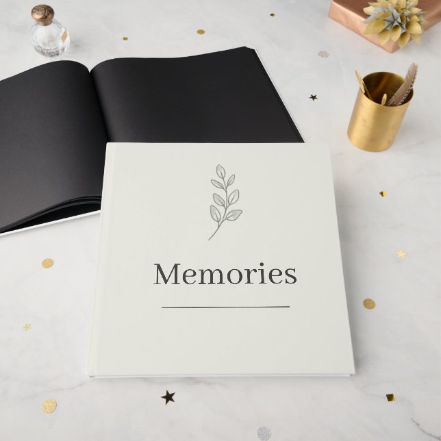 Quiet Luxury Pet Memory Journal Keepsake Guest Book (Front Open)