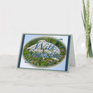 Quiet Meadow Floral Sympathy Card