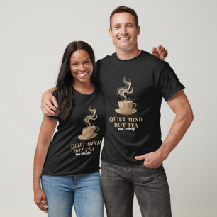 Quiet Mind Hot Tea Minimalist Premium Aesthetic  T-Shirt