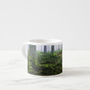 Quiet Misty Woodland Photo Espresso Cup