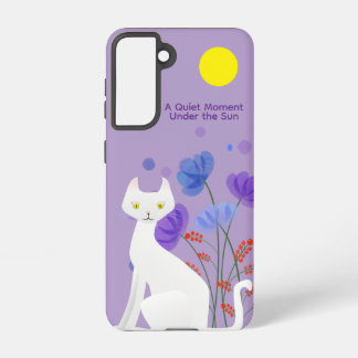 Quiet Moment Cat Samsung Galaxy Case – Purple