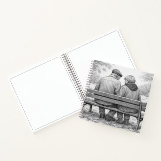 Quiet Moment On The Park Bench Sketch Notebook