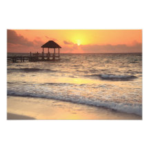 Quiet Morning Sunrise over the Caribbean Sea