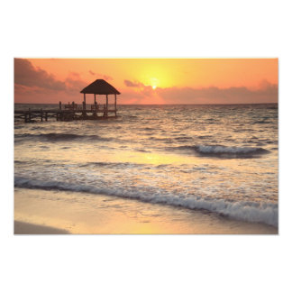 Quiet Morning Sunrise over the Caribbean Sea Photo Print