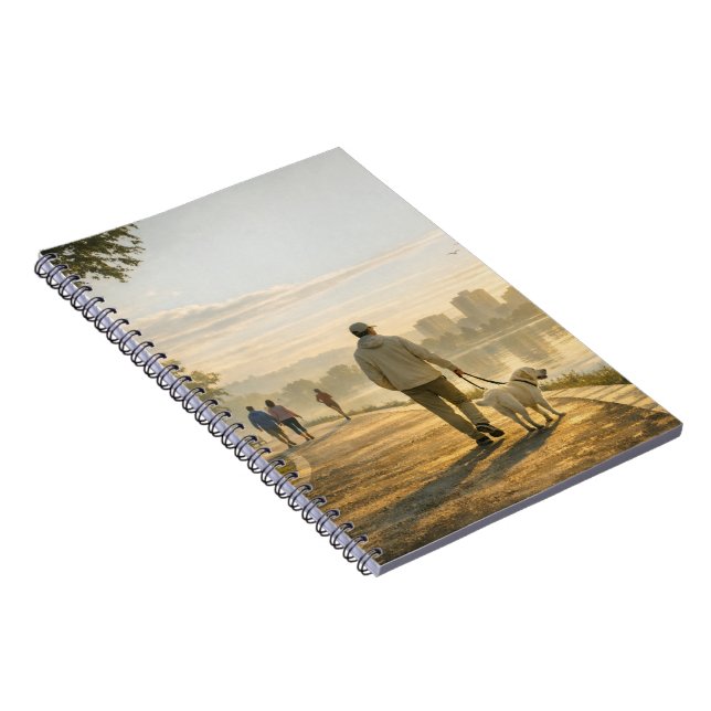 Quiet Morning Walk – Classic Spiral Notebook (Right Side)
