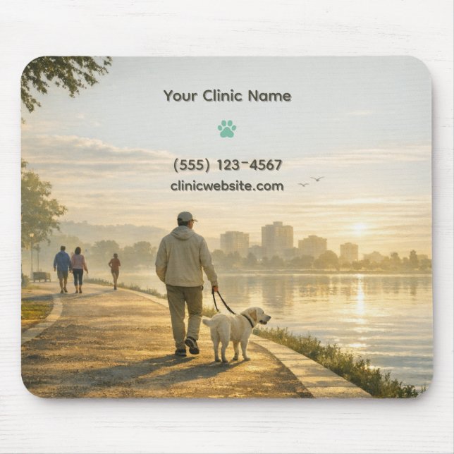 Quiet Morning Walk – Clinic Mousepad (Front)