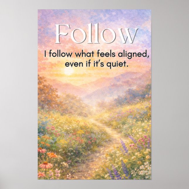 Quiet Motivation Wall Art, Digital Download Print (Front)